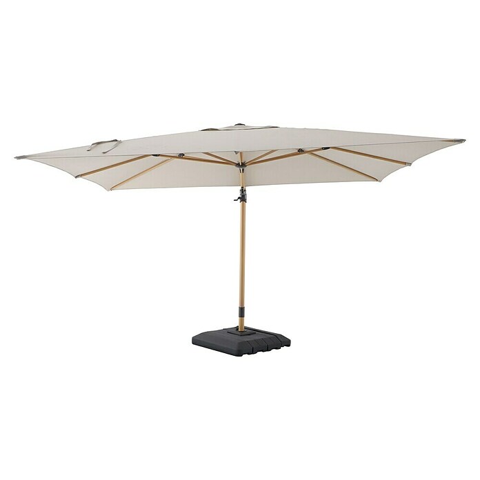 Sunfun Parasol de jardín Capri (Crudo, Dimensiones de la protección (L x An): 300 x 350 cm) | BAUHAUS