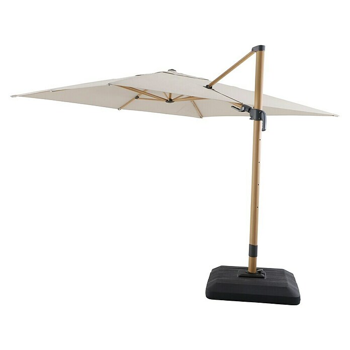 Sunfun Parasol de jardín Capri (Crudo, Dimensiones de la protección (L x An): 300 x 350 cm) | BAUHAUS