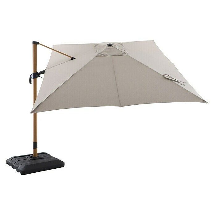 Sunfun Parasol de jardín Capri (Crudo, Dimensiones de la protección (L x An): 300 x 350 cm) | BAUHAUS