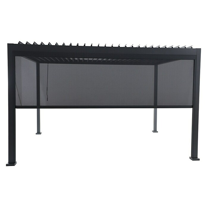 Sunfun Milos Panel lateral (An x Al: 368 x 217 cm, Antracita, Para pérgola con laterales Milos, Profundidad: 8,5 cm) | BAUHAUS