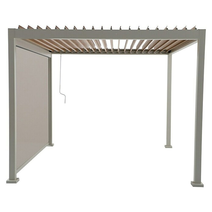 Sunfun Milos Panel lateral (An x Al: 276 x 217 cm, Blanco, Para pérgola con laterales Milos, Profundidad: 8,5 cm) | BAUHAUS