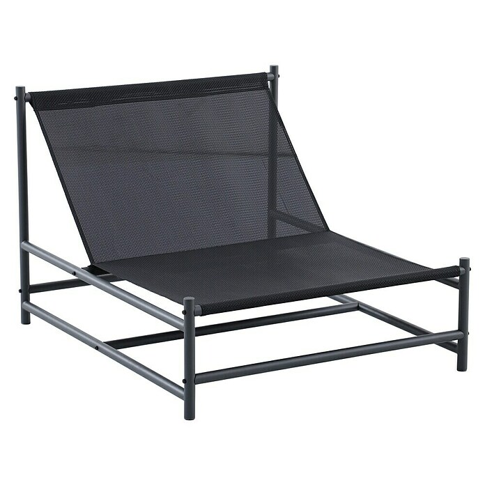 Sunfun Sillón de jardín Lumi (An x Pr x Al: 103,5 x 87 x 71,5 cm, Antracita/Gris, Textiline/Acero) | BAUHAUS