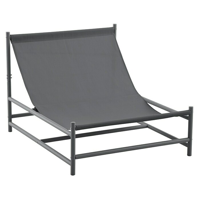 Sunfun Sillón de jardín Lumi (An x Pr x Al: 103,5 x 87 x 71,5 cm, Antracita/Gris, Textiline/Acero) | BAUHAUS