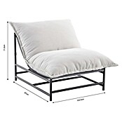 Sunfun Sillón de jardín Lumi (An x Pr x Al: 103,5 x 87 x 71,5 cm, Antracita/Gris, Textiline/Acero) | BAUHAUS