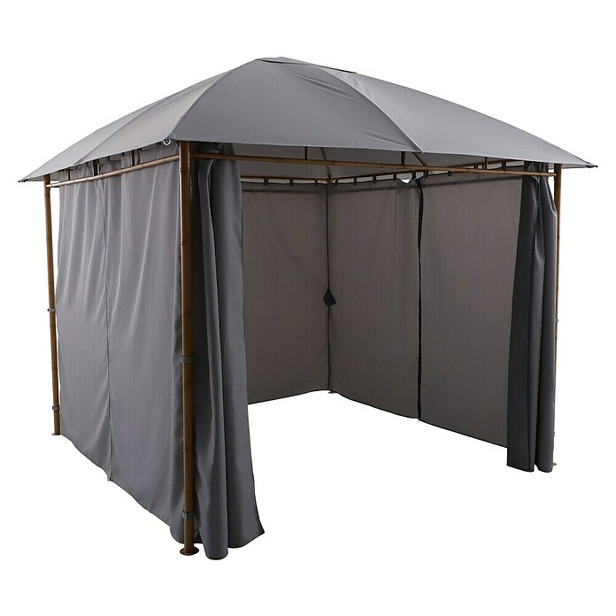 Sunfun Cortinas laterales Bali (Específico para: Sunfun Carpa con laterles Bali, An x Al: 300 x 275 cm, Gris) | BAUHAUS