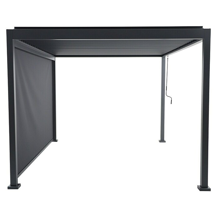 Sunfun Milos Panel lateral (An x Al: 368 x 217 cm, Antracita, Para pérgola con laterales Milos, Profundidad: 8,5 cm) | BAUHAUS