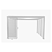 Sunfun Milos Pared lateral de pérgola (An x Al: 92 x 221,5 cm, Blanco) | BAUHAUS
