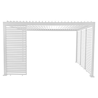 Sunfun Milos Pared lateral de pérgola (An x Al: 92 x 221,5 cm, Blanco)