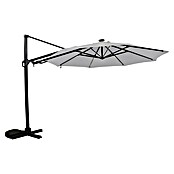 Sunfun Parasol de jardín Kauai (Gris claro, Diámetro de cobertura: 350 cm) | BAUHAUS