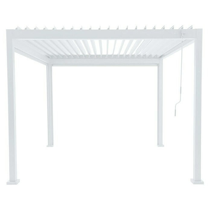 Sunfun Milos Pérgola estándar con laterales (L x An x Al: 294 x 386 x 235 cm, Aluminio, Blanco) | BAUHAUS