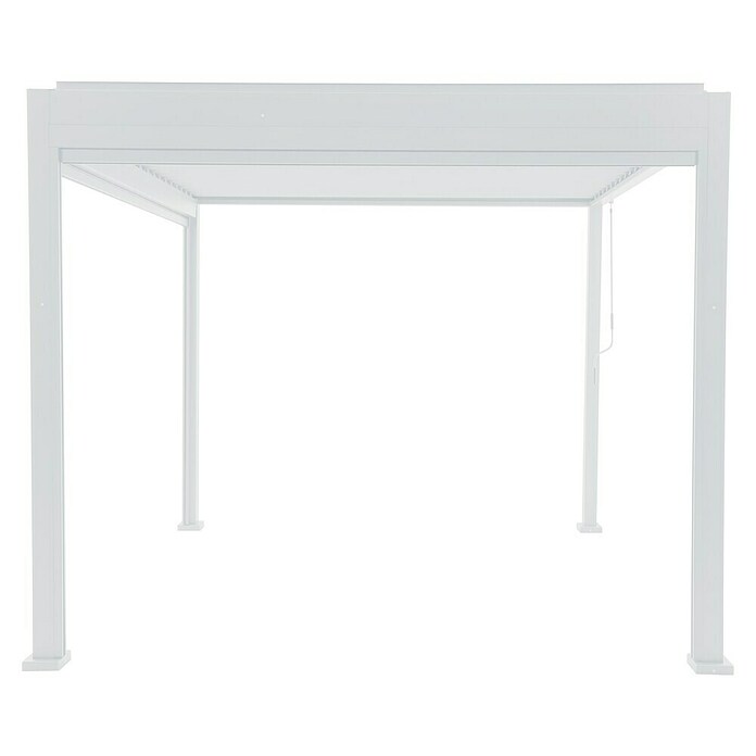 Sunfun Milos Pérgola estándar con laterales (L x An x Al: 294 x 386 x 235 cm, Aluminio, Blanco) | BAUHAUS
