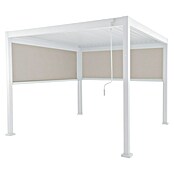 Sunfun Milos Pérgola estándar con laterales (L x An x Al: 294 x 386 x 235 cm, Aluminio, Blanco) | BAUHAUS