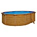 KWAD Stahlwand-Pool Steely de luxe Wood 