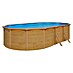 KWAD Stahlwand-Pool Steely de luxe Wood 