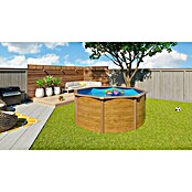 KWAD Pool-Set Steely de luxe Wood (Durchmesser: 3,6 m, Höhe: 1,2 m, Fassungsvermögen: 11.600 l, Rund)