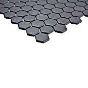 Mozaik pločica Hexagon Uni CU HX089  (26 x 30 cm, Crne boje, Mat) | BAUHAUS