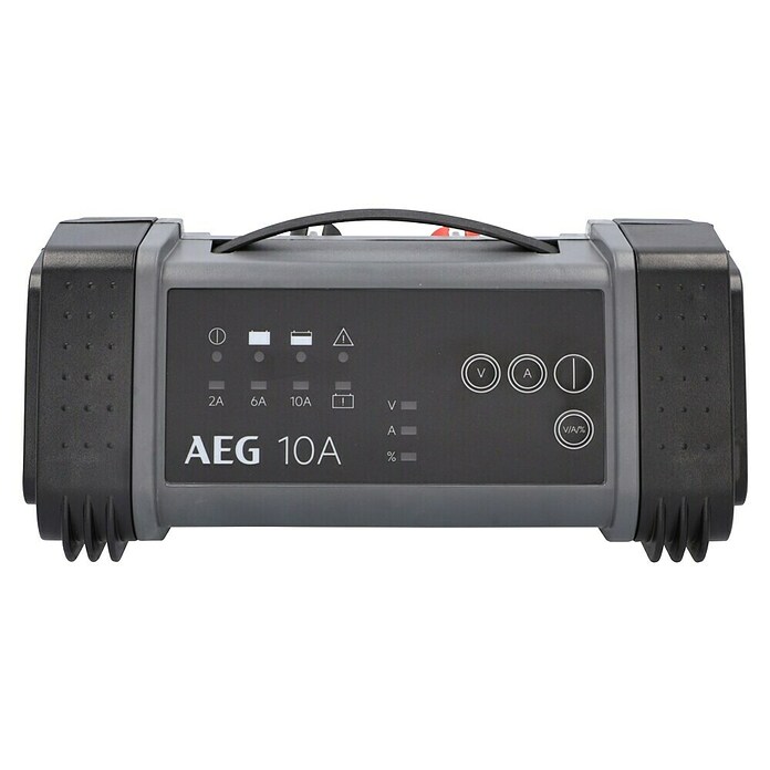 AEG Equipo cargador automático LT10 (Apto para: Baterías AGM/Gel/Plomo ácido 12/24 V, 230 V) | BAUHAUS