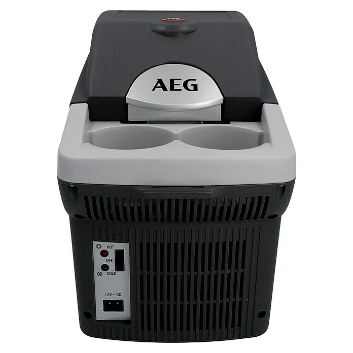 AEG Nevera de camping BK 6 (Capacidad volumétrica: 6 l, 2 soportes para bebidas, Negro) | BAUHAUS