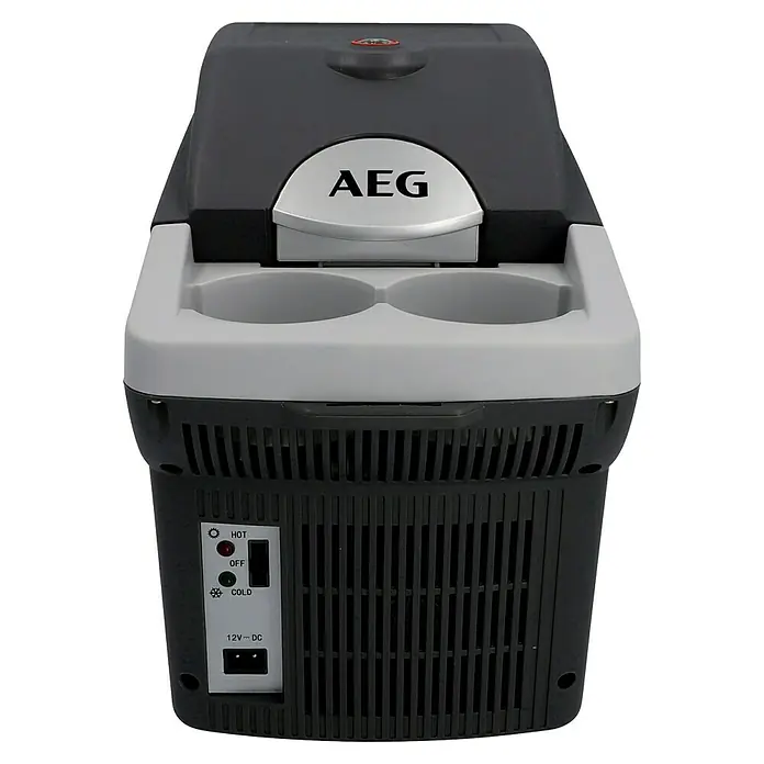 AEG Kühlbox BK6 - Fassungsvermögen: 6 l, 2 Getränkehalter, Schwarz - Tragbare AEG Kühlbox für unterwegs. Ideal für Reisen und Ausflüge. Hält Getränke und Speisen kühl oder warm.