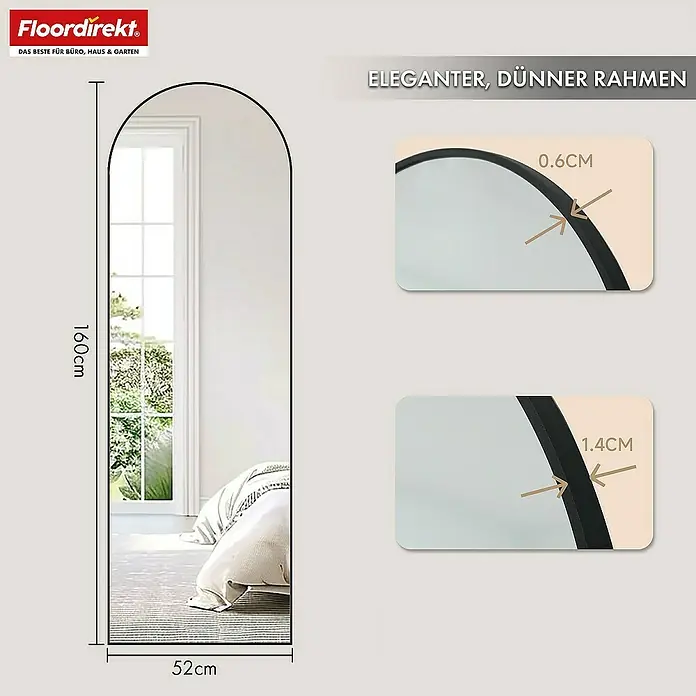 Floordirekt Wandspiegel - 52 x 161 cm