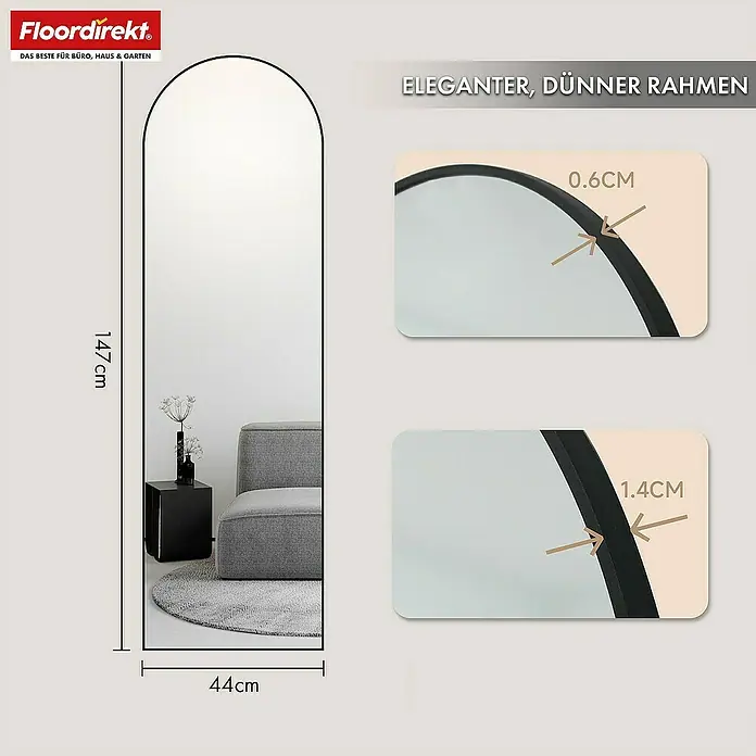 Floordirekt Wandspiegel - 44 x 147 cm