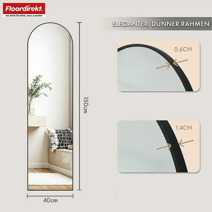 Floordirekt Wandspiegel - 40 x 150 cm