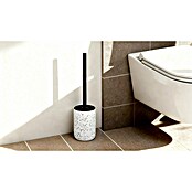Camargue WC-Bürstengarnitur Stone Terrazzo (B x H: 9,6 x 39,5 cm, Polyresin, Weiß/Schwarz) | BAUHAUS