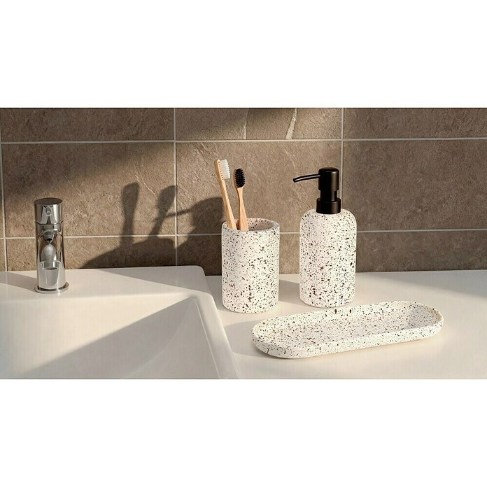 Camargue Badablage Stone Terrazzo (Breite: 10,7 cm, Polyresin, Beige/Braun) | BAUHAUS