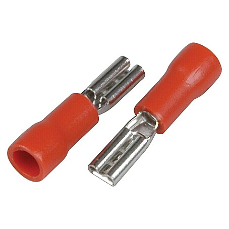 Cartrend Flachsteckhülsen (Breite: 2,8 mm, 20 Stk., Querschnitt: 0,25 mm² - 1,5 mm², Rot)