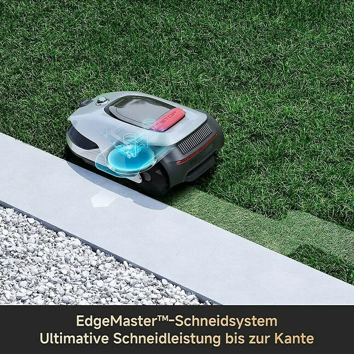 Dreame Mähroboter A2 2000 - 2.000 m², Schnittbreite: 22 cm, Laser-gestützte Navigation, LiDAR - Mähroboter auf Rasen mit Kantenschnittfunktion.