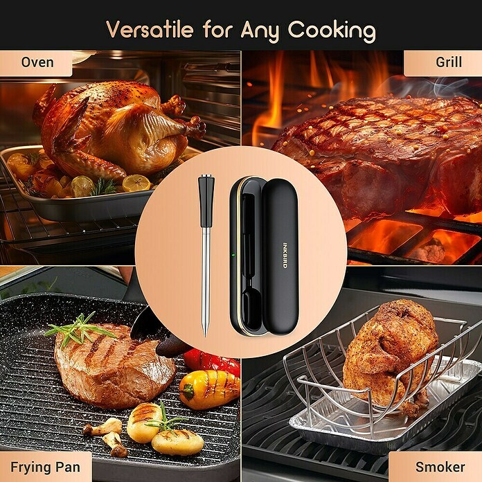 Termometer za žar INT-14BW  (Temperaturno območje: 0–300 °C) | 8315 - Grill-Zubehör Marke | ICGB - Grillzubehör | ICG - Grillgeräte / Grillzubehör | IC - Freizeit im Garten | I - Stadtgarten | BAUHAUS