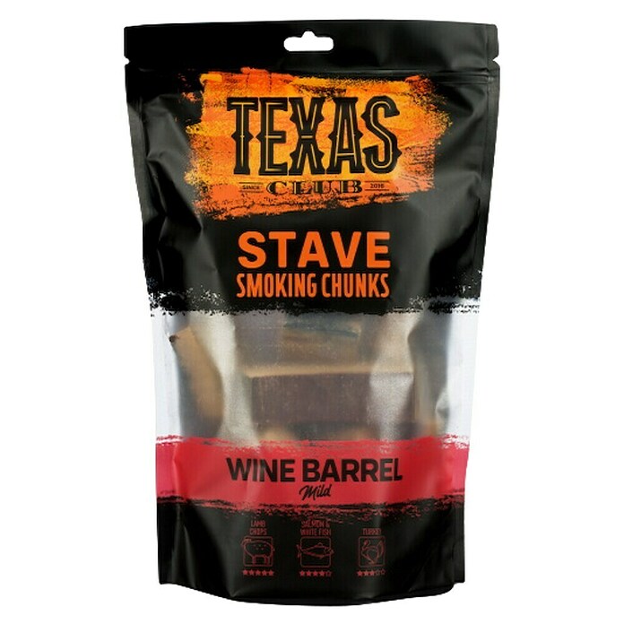 Texas Club Drvene strugotine za dimljenje  (Drvo, 500 g, Aroma vina) | BAUHAUS