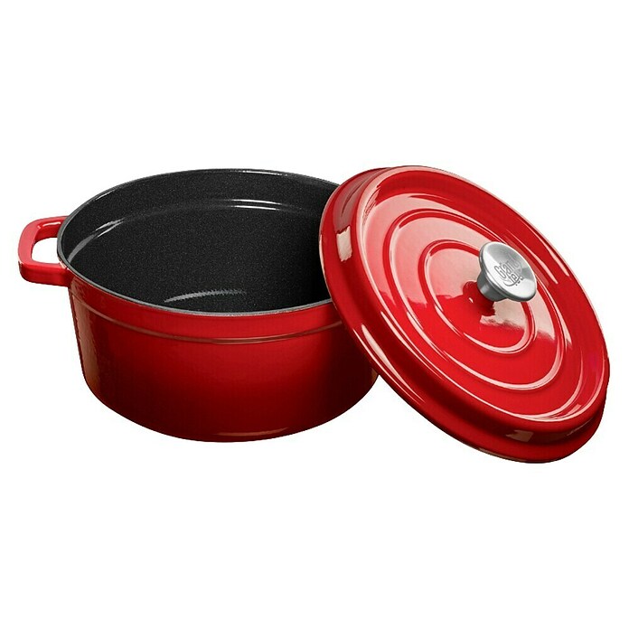 Posoda za peko s pokrovom  (26 cm, Lito železo, Rdeča) | 8315 - Grill-Zubehör Marke | ICGB - Grillzubehör | ICG - Grillgeräte / Grillzubehör | IC - Freizeit im Garten | I - Stadtgarten | BAUHAUS