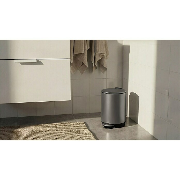 Camargue Kosmetikeimer (3 l, Kunststoff, Mattgrau) | BAUHAUS