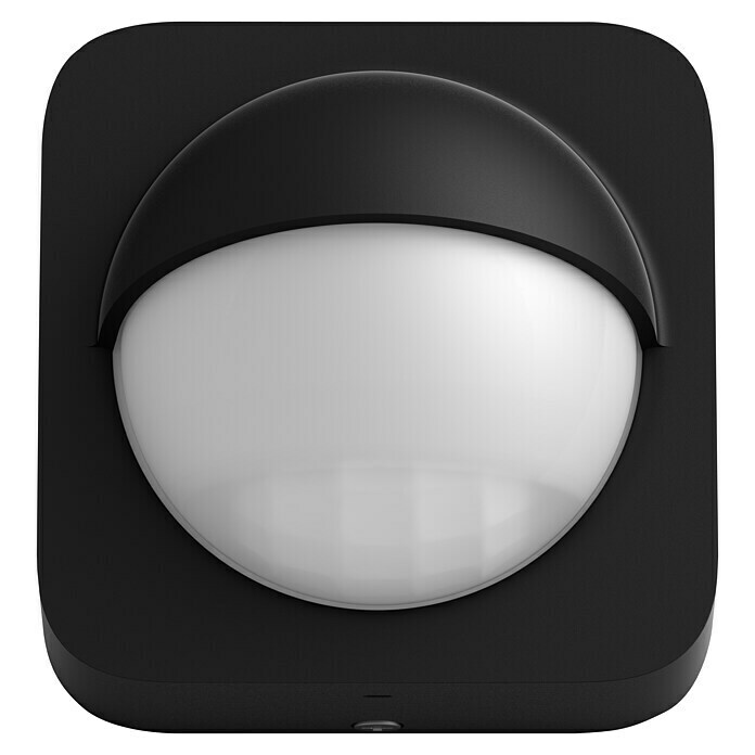 Philips Hue BewegungsmelderSchwarz, Reichweite ca.: 12 m, Batteriebetrieben, 7,5 x 17,6 x 16,5 cm Front View