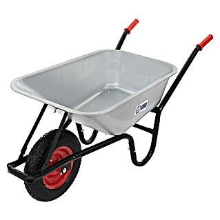 ECD Germany Gartenschubkarre Transportkarre für Garten 100L mit Metallfelge (Material Wanne: Stahl)