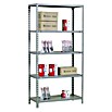 Simonrack Ecoclick Metallregal (L x B x H: 30 x 80 x 180 cm, Traglast: 150 kg/Boden, Anzahl Böden: 5, Montageart: Stecken, Grau)