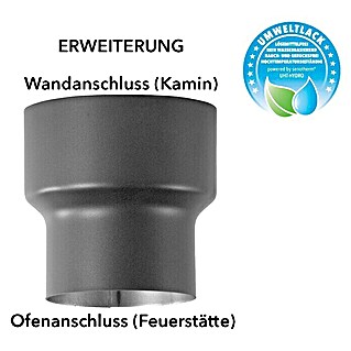 Bertrams Ofenrohrerweiterung (Durchmesser: 130 mm - 150 mm, Senotherm lackiert, Gussgrau)