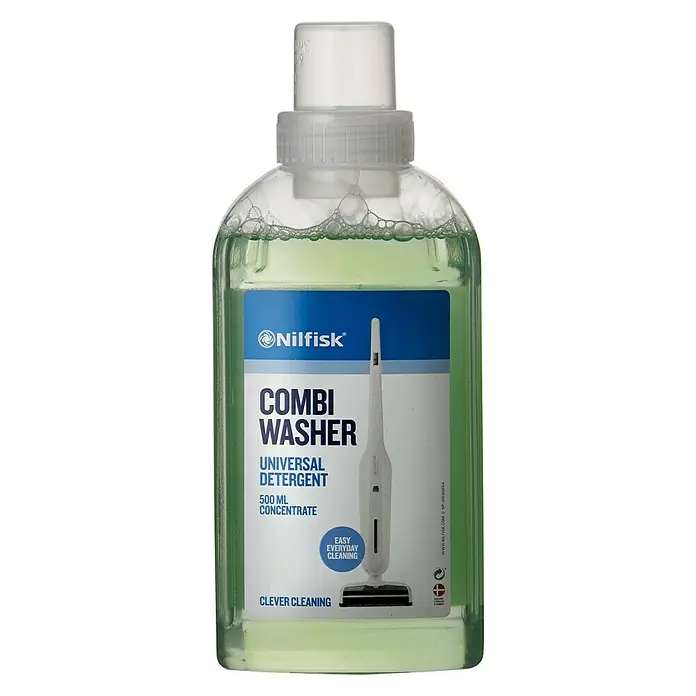 Nilfisk Universalreiniger - 500 ml, Passend für: Nilfisk Hartbodenreiniger Combi - Abgebildet ist eine Flasche Nilfisk Combi Washer Universalreiniger, ein Konzentrat mit 500 ml für die Reinigung.