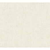 AS Creation Greenery Vliestapete (Creme, Uni, 10,05 x 0,53 m)