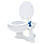 Albin Pump Bordtoilette Manuell Kompakt Low (L x B x H: 40 x 45 x 29 cm, Spülsystem: Manuelle Wasserspülung, Weiß)