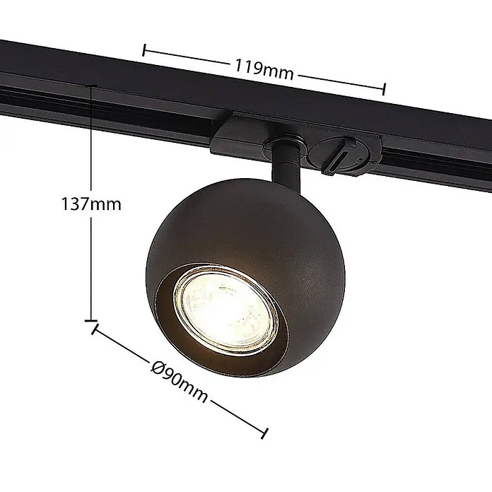 Lindby LED-Spannseilsystem Linaro - schwarz, schwarz
