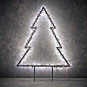 LED-Weihnachtsleuchte Gartenstecker Tanne (Eisen, Anzahl LED: 300 Stk., Tanne, Höhe: 125 cm)