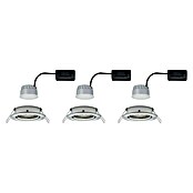 Paulmann LED-Einbauleuchten-Set Nova  (6,5 W, Eisen gebürstet, Ø x H: 8,4 x 4,5 cm)