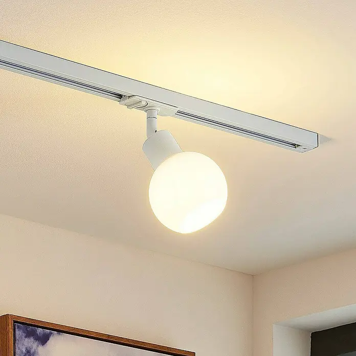 Lindby LED-Spannseilsystem Linaro - weiß / opal, weiß / opal