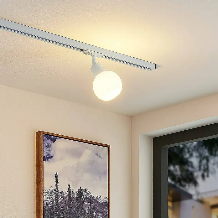 Lindby LED-Spannseilsystem Linaro - weiß / opal, weiß / opal