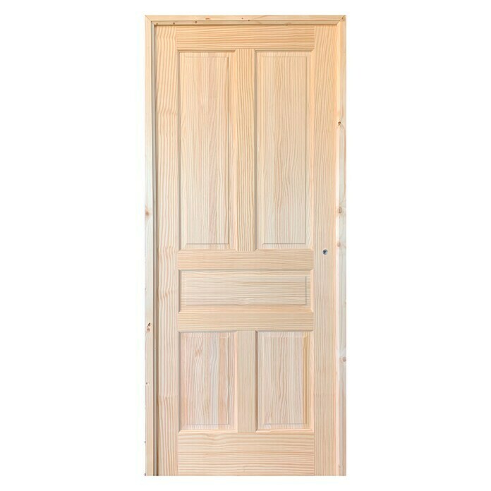 dosis implícito Sin personal Norma Doors Puerta interior Pino Natural (72,5 x 203 cm, Derecha, Macizo,  Ciega) | BAUHAUS