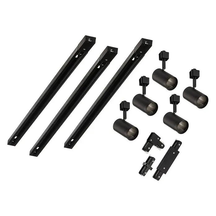 Prios LED-Spannseilsystem Jorell - L x B x H: 300 x 5,5 x 16 cm, schwarz, schwarz