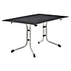 Sieger Boulevard Gartentisch (L x B: 140 x 90 cm, Vivodur, Graphit/Anthrazit, Klappbar)