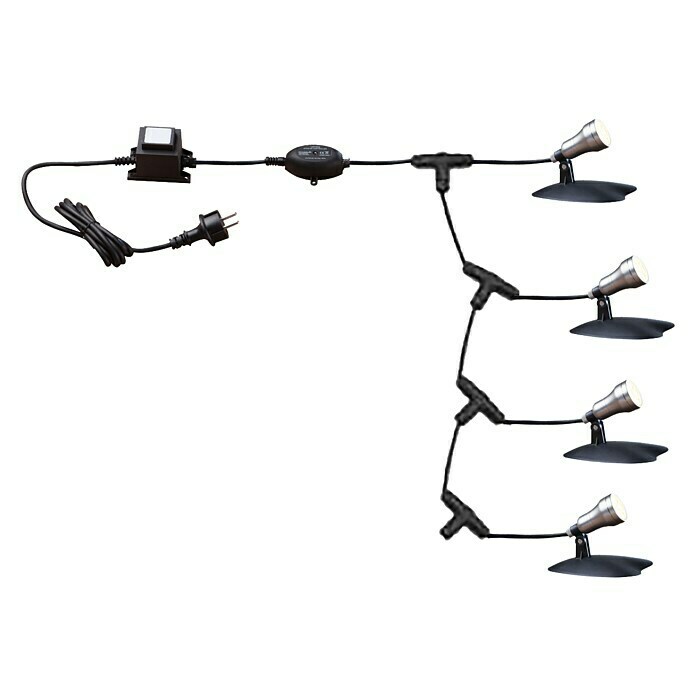 Heissner LED-Spot (1 W, Warmweiß, Schwarz)